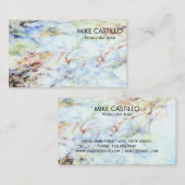 Abstracte Aarde Waterverf artiest Visitekaartje (Voorkant / Achterkant)