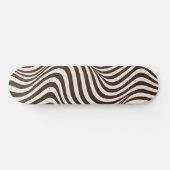 Abstracte aardetinten Bruin Crème Psychedelisch Persoonlijk Skateboard (Horizontaal)