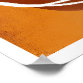 Abstracte aardetone muurkunst rustieke warmte, ged poster (Hoek)