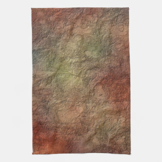 Abstracte aardetonekleuren keukenhanddoeken