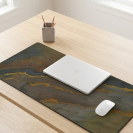 Abstracte aardetoon Geode Marmer Bureaumat