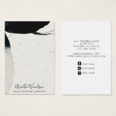 Abstracte aardevormingen die Ketting weergeven Visitekaartje (Voorkant /achterkant)