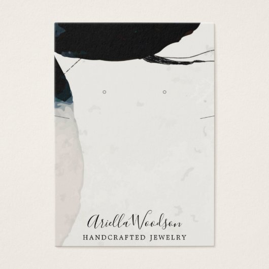 Abstracte aardevormingen die Ketting weergeven Visitekaartje (Voorkant)