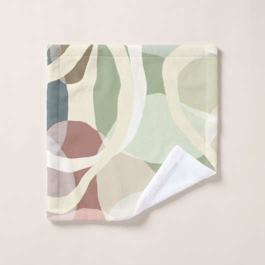 Abstracte aardheid bad handdoek (Wasdoekje)
