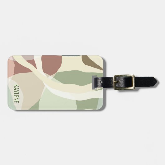 Abstracte aardheid bagagelabel (Voorkant horizontaal)