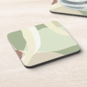 Abstracte aardheid bier onderzetter (Linkerzijde)