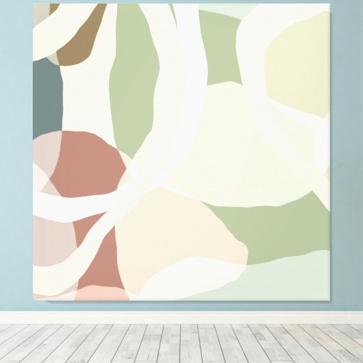Abstracte aardheid canvas afdruk (Insitu (Houten vloer))