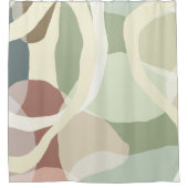 Abstracte aardheid douchegordijn (Voorkant)