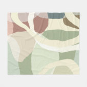 Abstracte aardheid fleece deken (Voorkant (Horizontaal))