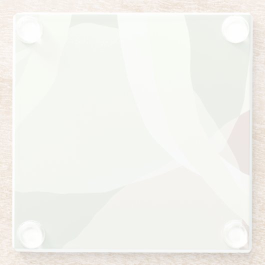 Abstracte aardheid glazen onderzetter (Achterkant)