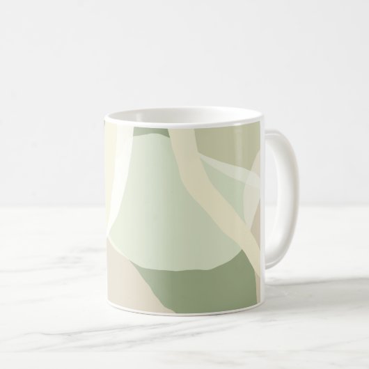 Abstracte aardheid koffiemok (Voorkant rechts)