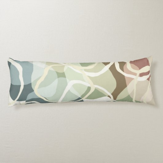 Abstracte aardheid lichaamskussen (Achterkant)