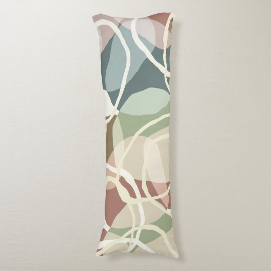 Abstracte aardheid lichaamskussen (Voorkant Verticaal)