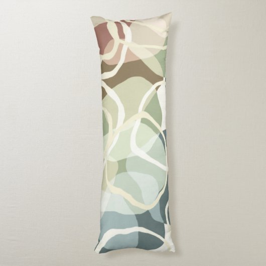 Abstracte aardheid lichaamskussen (Achterkant (Verticaal))