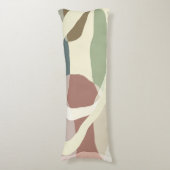 Abstracte aardheid lichaamskussen (Voorkant Verticaal)