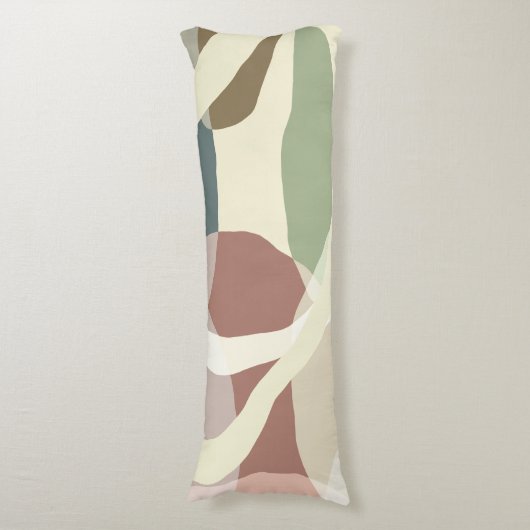 Abstracte aardheid lichaamskussen (Voorkant Verticaal)