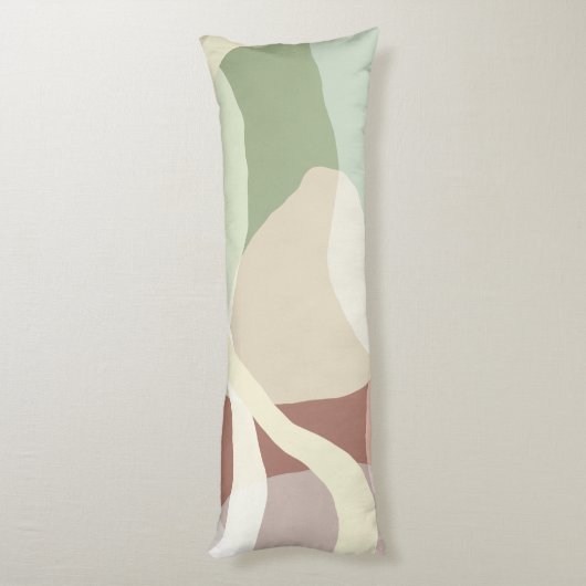 Abstracte aardheid lichaamskussen (Achterkant (Verticaal))