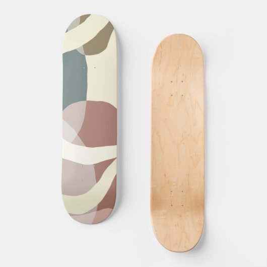 Abstracte aardheid persoonlijk skateboard (Voorkant)