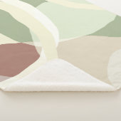 Abstracte aardheid sherpa deken (3/4)