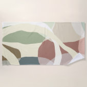 Abstracte aardheid strandlaken (Voorkant)