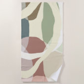 Abstracte aardheid strandlaken (Voorkant)