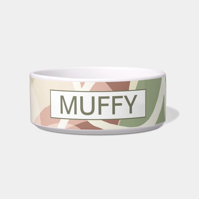 Abstracte aardheid voerbakje (Voorkant)