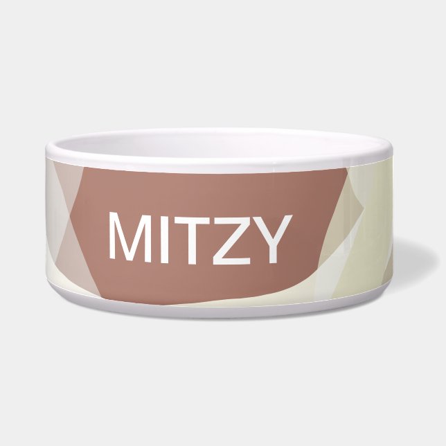 Abstracte aardheid voerbakje (Links)