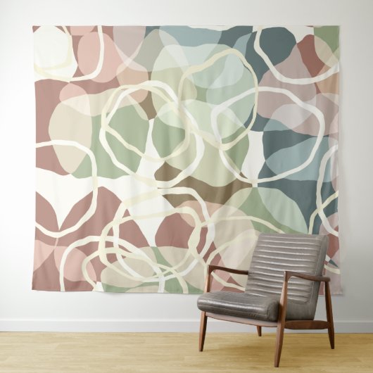 Abstracte aardheid wandkleed (In Situ (horizontaal))