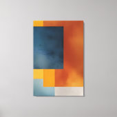 Abstracte aardse geometrie canvas afdruk (Voorkant)