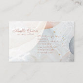 Abstracte Aardse Moderne Waterverf Vormt Texturen Visitekaartje (Achterkant)