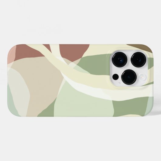 Abstracte aardse ondertoon Case-Mate iPhone case (Achterkant (horizontaal))