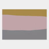 Abstracte aardse strepen Modern esthetisch zacht Inpakpapier Vel (Voorkant 3)