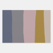 Abstracte aardse strepen Modern esthetisch zacht Inpakpapier Vel (Voorkant 2)