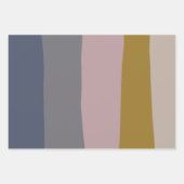 Abstracte aardse strepen Modern esthetisch zacht Inpakpapier Vel (Voorkant)