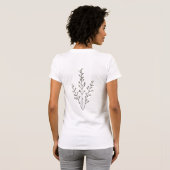 Abstracte Aardse Tak Kunst T-shirt (Achterkant volledig)