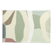 Abstracte aardse tonen kussensloop (Achterkant)