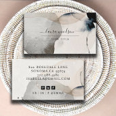 Abstracte aardse Waterverf Shapes Professional Visitekaartje