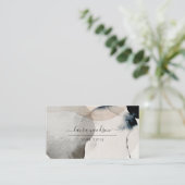 Abstracte aardse Waterverf Shapes Professional Visitekaartje (Staand voorkant)