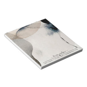 Abstracte aardse Waterverf vormt Life Coach Notitieblok