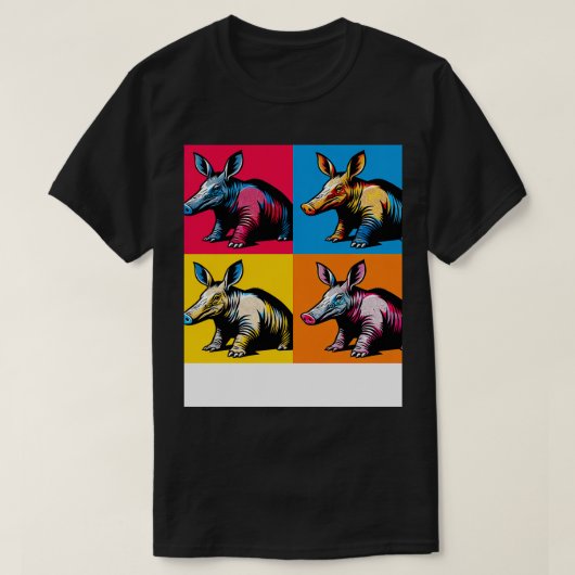 Abstracte Aardvark Adventure Art T-shirt (Design voorkant)