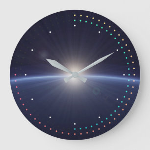 Abstracte aardzonlicht, Clock Grote Klok