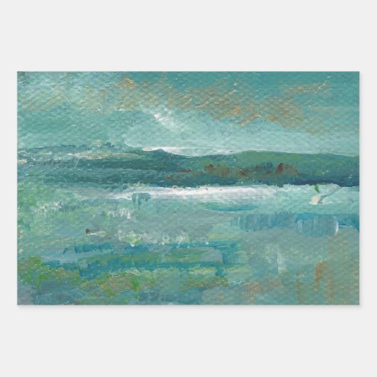 Abstracte Abstracte strand kust Inpakpapier Vel (Voorkant 2)