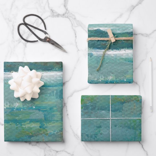 Abstracte Abstracte strand kust Inpakpapier Vel (Voorkant)