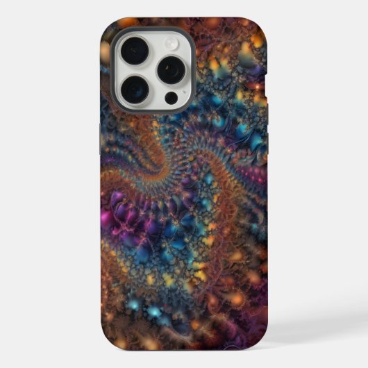 Abstracte abstractie van fractals iPhone hoesje (Achterkant)