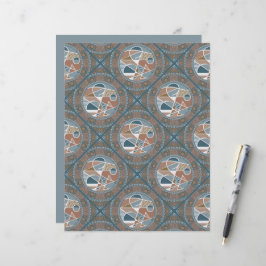 Abstracte Accent Dot Mandala Diamond Tegel Scrapbo
