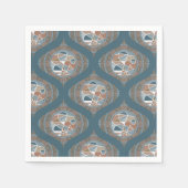 Abstracte Accent Dot Mandala Retro Ogee Decoupage Servet (Voorkant)