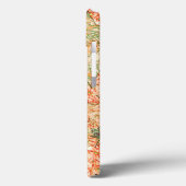 Abstracte acerbladeren op krasachtige koraalachter Case-Mate iPhone case (Achterkant / Links)
