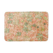 Abstracte acerbladeren op krassen koraalgrond badmat (Voorkant)