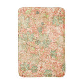 Abstracte acerbladeren op krassen koraalgrond badmat (Voorkant Verticaal)