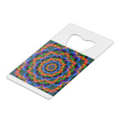 Abstracte achtergrond 2 creditkaart flessenopener (Voorkant Gekanteld)